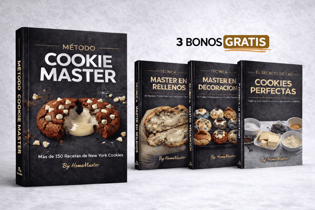 Método Cookie Master: 150 RECETAS de Galletas Estilo New York + 3 BONOS Gratis