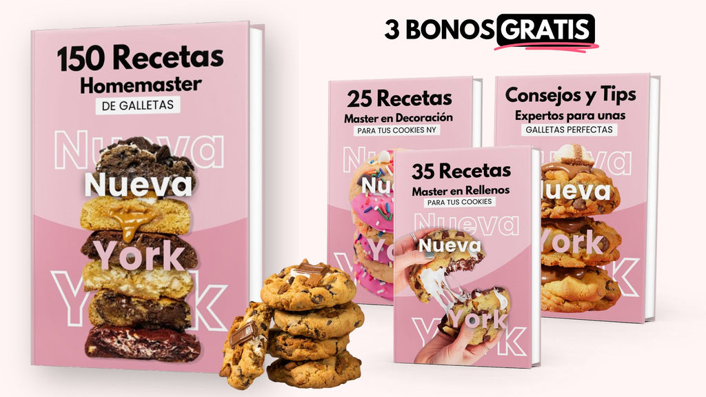 Método Cookie Master: 150 RECETAS de Galletas Estilo New York + 3 BONOS Gratis