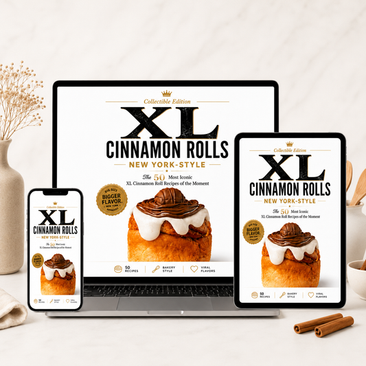 Cinnamon Rolls XL + 3 FREE Bonuses + Gourmet Sauces & Creams + XL Rotating Menu 45% OFF